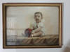 Antiguo Cuadro Con Foto De Niño 020 0