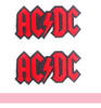 Aplique Logo Acdc Rayo Parche Bordado Termoadhesivo Rock 1
