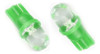 2 Lámparas Led Alto Brillo T10 W5w Convexo Verde 0