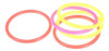 5pcs Lanzamiento Anillos Círculo Alboroto Juego Divertido La 3