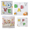 Plato Decorativo Ceramica Blanca Letra E 2