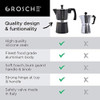Grosche Milano Estufa Cafetera Espresso Olla Moka 12 Tazas D 1