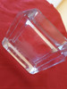 Cenicero De Cristal Transparente Macizo! Buen Estado! 5