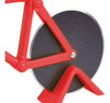 Cortador Pizza Bicicleta  Acero Inoxidable + Stand 3