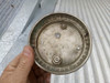 Antiguo Adorno Herradura Bronce Niquel 12,1 Diam X 15 Alto 2