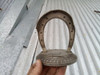 Antiguo Adorno Herradura Bronce Niquel 12,1 Diam X 15 Alto 4