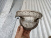 Antiguo Adorno Herradura Bronce Niquel 12,1 Diam X 15 Alto 5