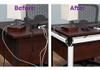 Simplecord Organizador De Cables De Escritorio De Canal J  5 1