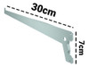 Suporte Para Trilho Prateleira Fico 30cm C/12 Pcs (zincado) 2