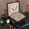 Bewishome Caja De 50 Ranuras Para Joyeria Organizador De Pe 1 Bewishome Caja De 50 Ranuras Para Joyeria Organizador De Pe 1