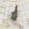 Mapamundi Centrado En Argentina Invertido 61x61cm 3