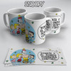 Kit Diseños Plantillas Tazas Snoopy Sublimación M1 3