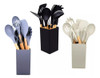 Set 11 Utensilios Cocina Silicona Mango Madera Carol 0