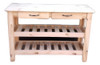 Mesa De Arrime Desayunador 1 Cajon + 2 Parrilas Pino 140cm 1