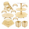 Kit Decoração De Festa Mdf - 13 Peças - Liso 0 Kit Decoração De Festa Mdf - 13 Peças - Liso 0