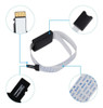 Adaptador Extensor Generico Microsd A Sd 60cm Cable Plano 1
