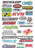 Cartela Adesivo Logo Marca Vários Modelos 4