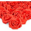 100 Rosas Flores Artificiales Polietileno Juvale - Rojo 0