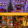Ollny Luces De Navidad Para Exteriores De 197 Pies, 600 Led, 7