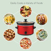 Fogão Lento Elite Gourmet De 2 Litros, 110 G, Vermelho Inoxi 2
