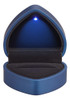 Joyero, Estuche Con Forma De Corazon Con Luz Led - Azul 1