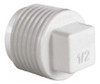 Plug Tampão  Pvc Branco Roscável 1/2 20mm  Amanco Branco 2