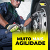 Inflador Curvo Com Bico Duplo De Aço Rosca Fêmea 1/4 Pol 4