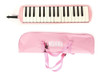Escaleta Pianica Com 32 Teclas Stage Melodica Rosa Com Capa 1