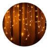 Cortina Led Luces Blanco Cálido Conexión A 220v 3x0,50 Mts 0
