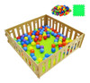 Pelotero Corralito Corral + Tobogan Madera Montessori Pikle 1