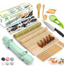 Kit De Preparación De Sushi Con Rodillo, Mats De Bambú Y Cuc 0