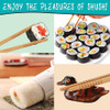 Kit De Preparación De Sushi Con Rodillo, Mats De Bambú Y Cuc 4