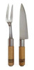 Set Tenedor Y Cuchillo Mango De Madera Madefer 2