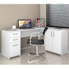 Conjunto Home Office 2 Peças 1 Mesa Em L 3 Portas 1 Wt 2