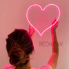 Cartel Neon Led Murciélago En Base Acrílico Cristal 3