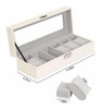 Estuche Organizador Para 6 Relojes - Champagne 1