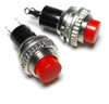 Boton Pulsador Switch Sin Retencion 2 Pines 10mm Rojo 2
