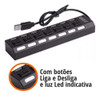 Hub Adaptador Usb 2.0 Multi 7 Portas Plug And Play Extensor 7