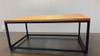 Mesa Ratona De Madera E Hierro 2