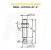 Sensor Indutivo Pnp 4mm - Nbb4-12gm50-a2-v1 1