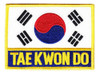 Parche Aplique Bordado Taekwondo Bandera Corea Del Sur 0
