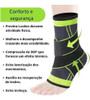 Kit 2 Tornozeleiras De Compressão Ortopédica Estabilizadora 2
