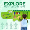 Monläurd® Tablero Montessori De Cocodrilo, Tablero 2