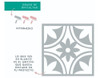 Plantilla Stencil Modelo Flor 20x20 Decox2lab - Boedo 1