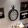 Reloj De Pared Ovalado Retro Europeo Menterry, Diseño Anticu 3