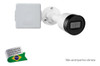 Kit 25/ Cx Sobrepor Quadrada Branca 80x80x50mm Cftv Balum 5