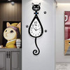 Reloj De Pared De Péndulo Grande, Decoración De Gato, Reloj 1