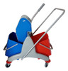 Carro Funcional Balde Espremedor Doblô Duplo 30l Com Rodas 1