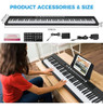 Asmuse Juego De Teclado De Piano Eléctrico De 5
