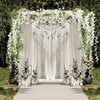 4 Guirnaldas De Glicina Blanca Artificial De 218cm 4 4 Guirnaldas De Glicina Blanca Artificial De 218cm 4